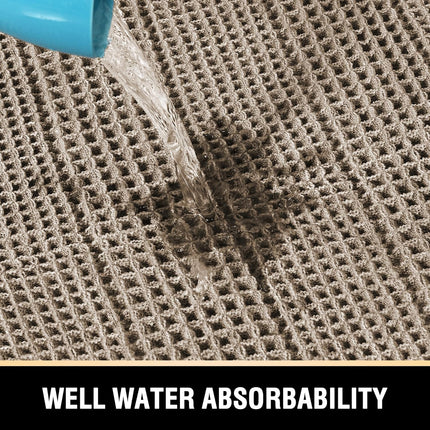 Waffle Bath Mat Super Absorbent Bathroom Mats Non Slip Rugs for Floor Machine Washable Ultra Soft Beside Tub, (32 x 20 Plus 24 60 - Inches, Irish Cream) Cream 20" 32" 24" 60"
