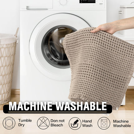 Waffle Bath Mat Super Absorbent Bathroom Mats Non Slip Rugs for Floor Machine Washable Ultra Soft Beside Tub, (32 x 20 Plus 24 60 - Inches, Irish Cream) Cream 20" 32" 24" 60"