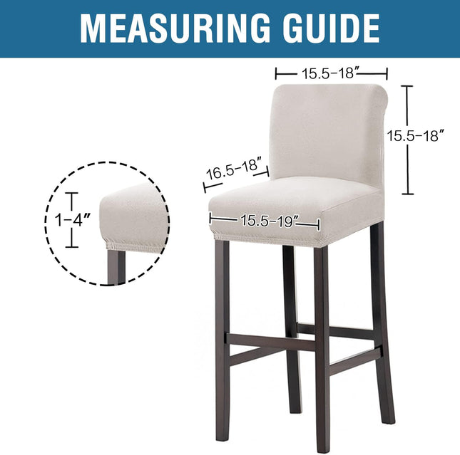 100 Percent Waterproof Bar Stool Cover Stretch Counter Pub Chair Slipcover for Dining Room Removable – product detail
