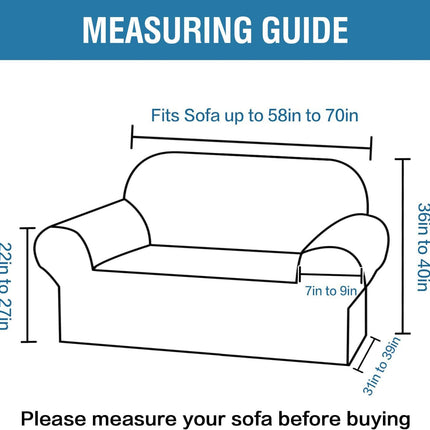 Couch Covers for 2 Cushion Sofa 1 Piece Stretch Loveseat Slipcover Pet Dog Universal Slip Cover Love Seat Upgrade Thick Jacquard Fabric with Spiral Pattern(58"-70", Sea Grass) Grass 58"-70"(2 Seater)