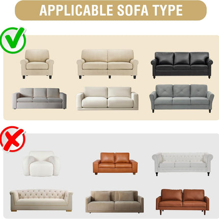 Jacquard Sofa Slipcover with Waterproof Seat Furniture Protector 1 Piece Stretch Covers Elastic Bottom for Kids, Pets, Dog(Armchair, Sea Grass) Grass Armchair