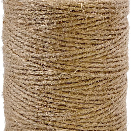 PerkHomy Natural Jute Twine 600 Feet Long String for Crafts Gift Wrapping Packing Gardening Crochet Knitting Macrame Decor (Brown 2mm * 600feet) (1/12 In) (182M)