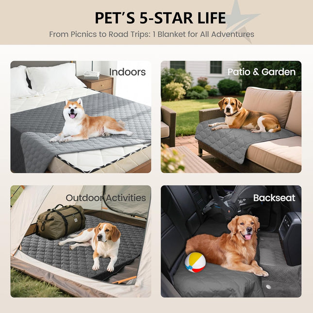 3X Stronger Waterproof Pet Blanket Scratch Proof Furniture Protector for Dogs Cats Reversible Cover 30x70 – product detail