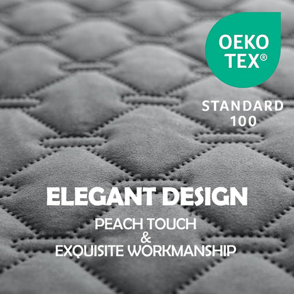 3X Stronger Waterproof Pet Blanket, Scratch Proof Furniture Protector for Dogs Cats, Reversible Cover 30x70 Inch, Dark Grey/Light Grey Beige Inch (Pack of 1)