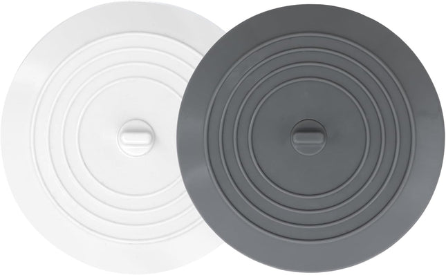Bathtub Drain Stopper 2 Pack 5 inches Silicone Tub Shower Cover Bath Plug Hair Stopper V1259-DP01-A-4482