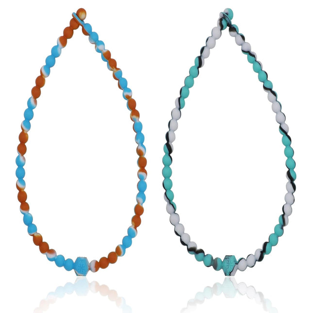 Chew Necklaces for Sensory Kids 2 Pack Chewy Necklace Toys Reduces Stress and Anxiety Kids with ADHD Autism