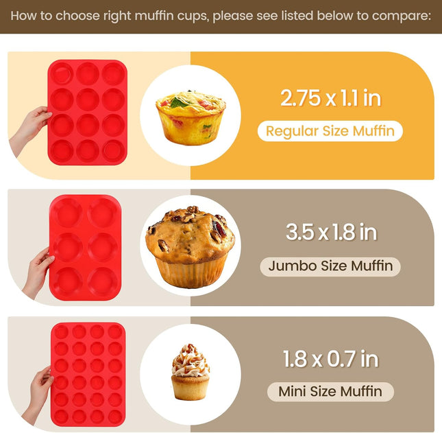 12 Cups Silicone Muffin Pan – product detail