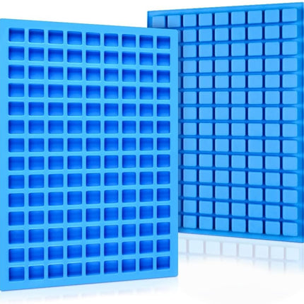 Square Silicone Candy Molds - Mini for Hard Candy, Chocolate, Gummy, Caramel, Ganache, Ice Cubes (2)
