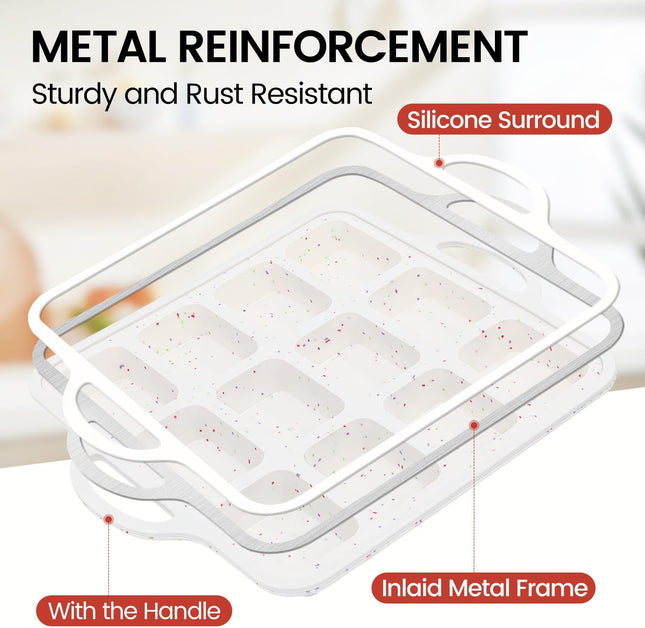 Silicone Mini Loaf Pan with Metal Frame & Bread Pans – product detail