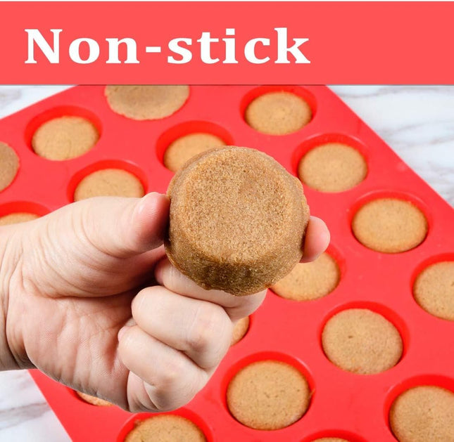 Silicone Muffin Pan Mini Cups Cupcake & Round Egg for Baking – product detail