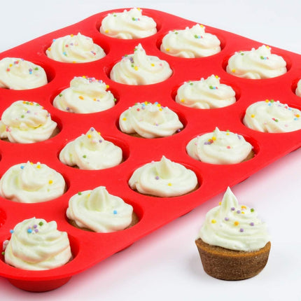 Silicone Muffin Pan Mini Cups Cupcake & Round Egg for Baking -
