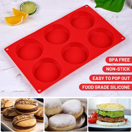 Silicone Muffin Pan Mini Cups Cupcake & Round Egg for Baking -