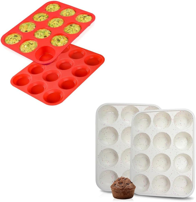 Regular Size Silicone Muffin Pans Set V1259-DP01-A-4546