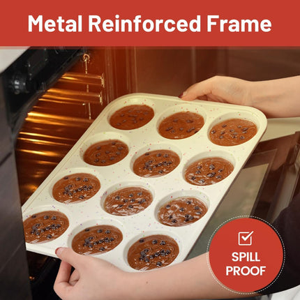 Regular Size Silicone Muffin Pans Set -