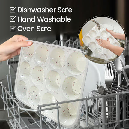 Regular Size Silicone Muffin Pans Set -