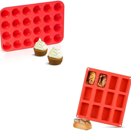 Mini 24 Cups Muffin Pan & Loaf -
