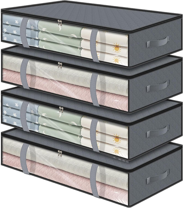 4 Pack 90L Under Bed Storage Containers