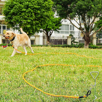 Long Leash for Dog with Removable Padded Handle, Heavy Duty Lead Large Medium Dogs,15FT/30FT/50FT/65FT Reflective Training Play, Camping, Backyard Tie Out, Orange, 30FT Orange