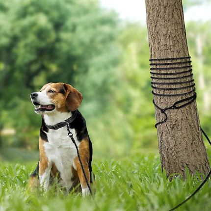Long Dog Training Leash, 30 FT Tie Out Rope Check Cord with Padded Handle, Reflective Recall Lead for Puppy and Small Dogs, Black ft(Pack of 1)