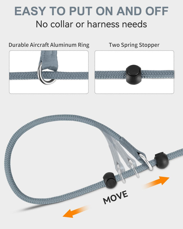 Tangle-Free Slip Leads for Dogs 6 FT Leash with Padded Double Handle Reflective Nylon Training Small – product detail