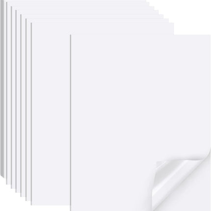 Printable Sticker Paper for Inkjet Printer, 40 Sheets 8.5"x11'' Matte Printer Full Sheet Labels Laser/Inkjet Printers, Letter Size - 8.5''x11''(1-up)