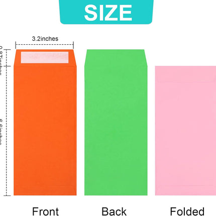 Cash Envelopes -120 Money Saving Challenge, 3.2x6.6inch for Budgeting, Coins, Checks, Gift Cards & Tickets - 3.2x6.6in