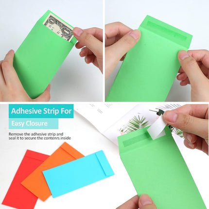 Cash Envelopes -120 Money Saving Challenge, 3.2x6.6inch for Budgeting, Coins, Checks, Gift Cards & Tickets - 3.2x6.6in