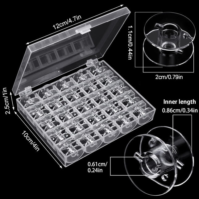 50 Pcs Bobbins Plastic Bobbins for Brother Sewing Machine with Bobbin Case Sin-ger/Bro-Ther Singer Machine – product detail
