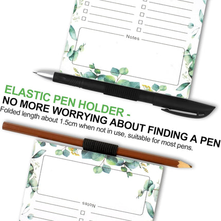 2 PCS Magnetic Grocery List Pads for Fridge, 4.5x7.5 Inches Note Pad Magnet Refridge, Magnetics Notepads, Shopping Lists, 60 Pages Per Notepad -