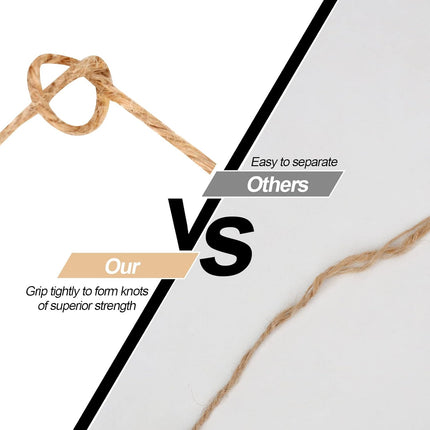 984 FT Natural Jute Twine, 3ply Thin Ribbon Hemp Twine for Gardening, Plant, Gift Wrapping, Art, Wedding Decoration, Packing, Bulk (3 Roll) - (3p)