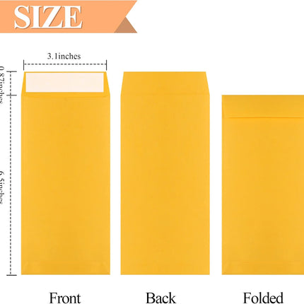 Cash Envelopes-120 Envelopes Money Saving Challenge, 3.2x6.6inch for Cash, Brown Kraft Paper Envelopes, Budgeting, Coins, Checks, Gift Cards & Tickets -