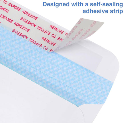 #10 Window Envelopes 72P, Double Self Seal for Invoices, Statements and Business Checks, Size 4-1/8 x 9-1/2 Inches (White) -