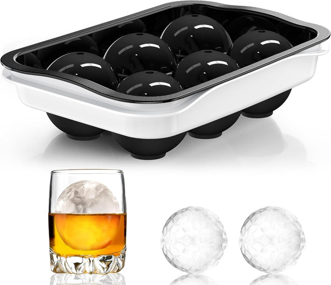 Round Ice Cube Mold with V1259-DP01-A-4728 in Black / White