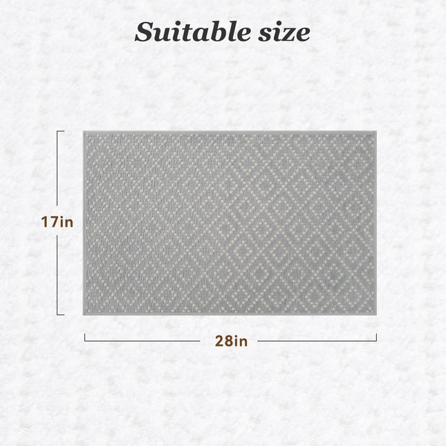 Thin Bath Mat Super Absorbent Mats for Bathroom Quick Dry Rubber Backed Rug Non Slip – product detail