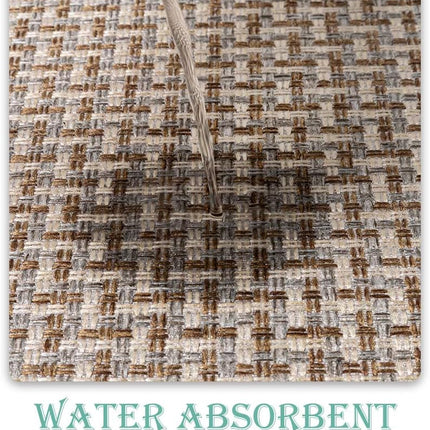 Kitchen Rugs and Mats Non Skid Washable, Absorbent Rug for Kitchen, Large Floor in Front of Sink, 2 PCS Set 20"x32"+20"x48" Grey 1'8" x 4' (Rectangular)