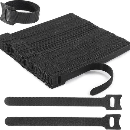 Reusable Cable Ties, 126 PCS 6 Inches Adjustable Cord Straps Wire Organizer Wrap and Hook Loop Management -