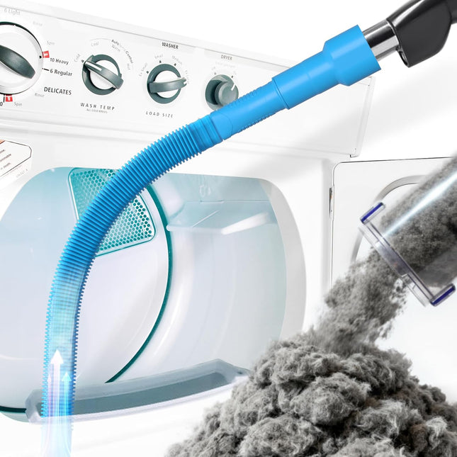 Dryer Vent Cleaner Kit Lint Vacuum Attachment Brush Remover Hose Replacement Parts Duct Cleaning Blue Blue