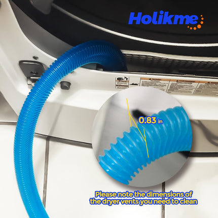 Dryer Vent Cleaner Kit Lint Vacuum Attachment Brush, Remover, Hose Replacement Parts,Duct Cleaning,Blue Blue -