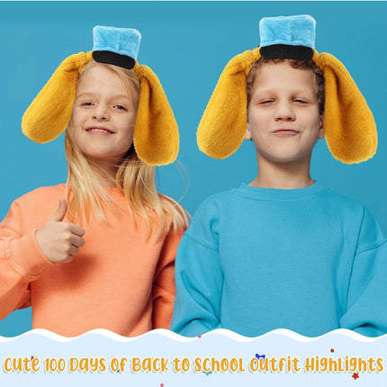 Dog Ear Headband for Kids Police Costume Puppy Cartoon Movie Halloween Cosplay Party -
