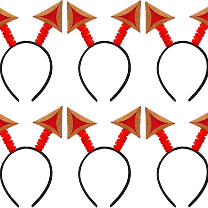 6 Pcs Purim Decorations Felt Hamantaschen Headwear Headband Costume for Adults Photo Props Gifts Party Favors Jewish Decoration Activity Supply -