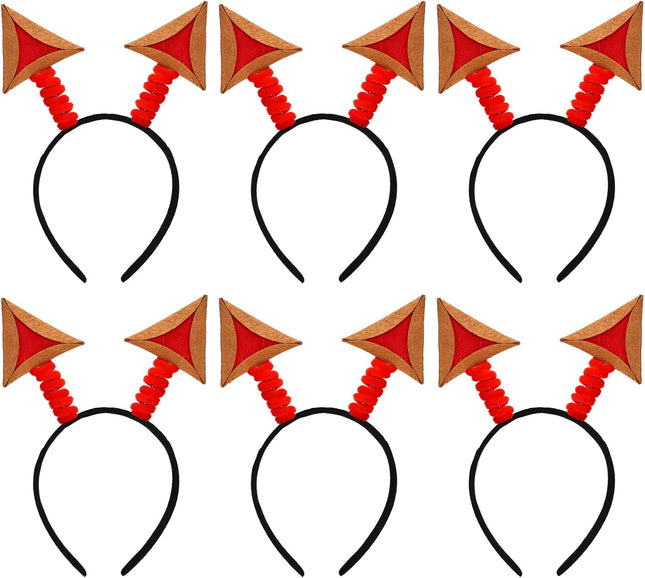 6 Pcs Purim Decorations Felt Hamantaschen Headwear Headband Costume for Adults Photo Props Gifts Party
