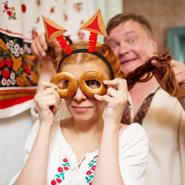 6 Pcs Purim Decorations Felt Hamantaschen Headwear Headband Costume for Adults Photo Props Gifts Party – product detail