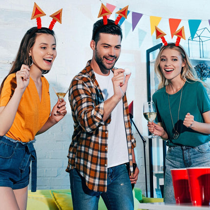 6 Pcs Purim Decorations Felt Hamantaschen Headwear Headband Costume for Adults Photo Props Gifts Party Favors Jewish Decoration Activity Supply -