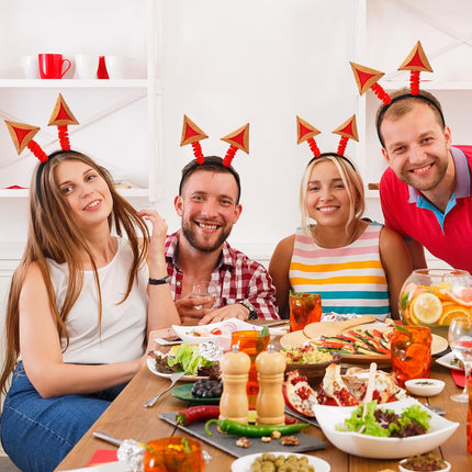 6 Pcs Purim Decorations Felt Hamantaschen Headwear Headband Costume for Adults Photo Props Gifts Party Favors Jewish Decoration Activity Supply -