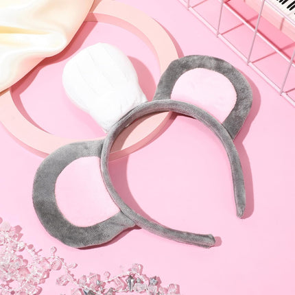 3 Pcs Mouse Headband with Chef Hat Cartoon Costume for Halloween Cosplay Party Decoration -
