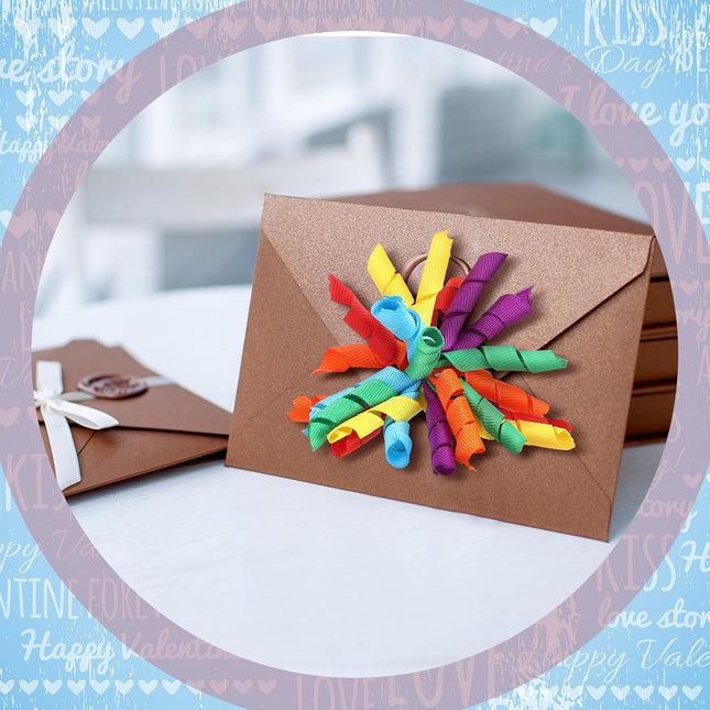 12 Pcs Rainbow Curly Bows Colorful for Gift Wrapping Self-Adhesive Bow Presents Wine Bottle Ribbon – product detail