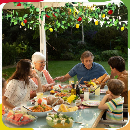 4 Pcs Sukkot Sukkah Decorations Apple Etrog Garland Fruits Hanging Banner Jewish Holiday Celebration Party Supplies -