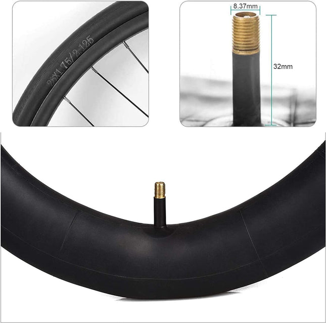 Bike Tube 26 x 1.95 Standard (32mm) Schrader Valve Inch with 2 Tire Levers & 6 Adhesive Patches Bicycle – product detail