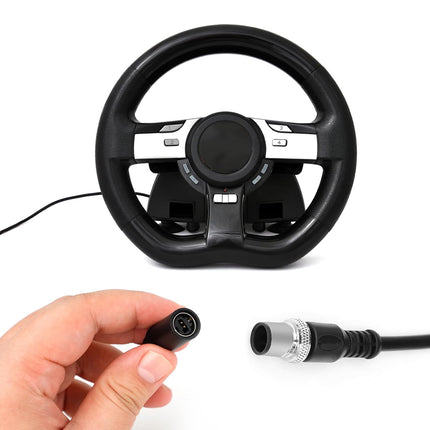 2pcs USB Breakaway Cable, Replacement Cord Adapter Cable for Logitech G920 Driving Force Thrustmaster Ferrari 458 Game Wired Controllers, Fast Data Transmission (Black) -