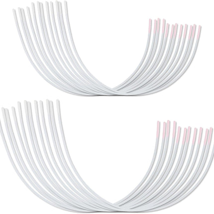 12 Pairs Bra Underwires, Metal Underwire Replacement Sturdy Supporters for Bras D Cup E Accessories White -